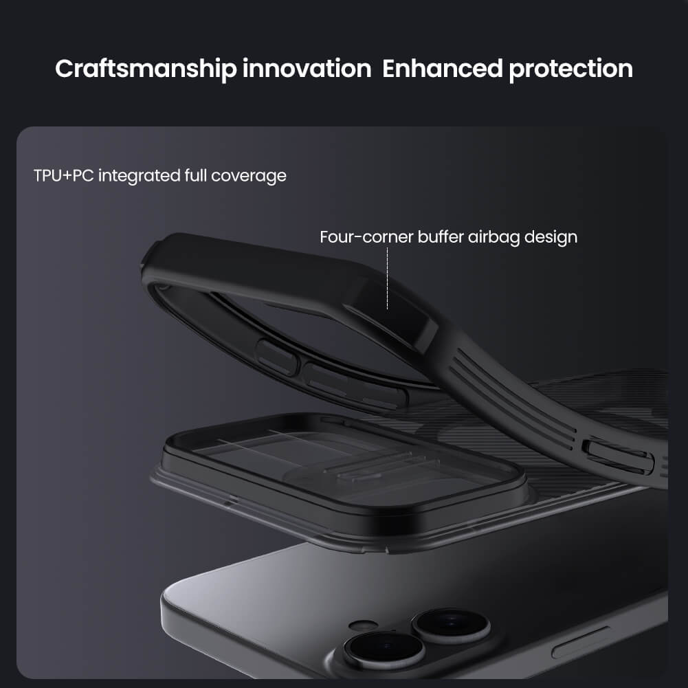 Чехол-крышка NILLKIN для Apple iPhone 17 6.3 (2025) (серия CamShield Pro Magnetic case Clear version)